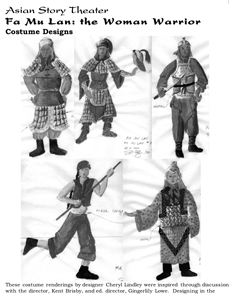 Fa Mu Lan costume designs